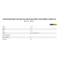 Godet d'excavation à usage normal avec lame de nivellement - caterpillar finance france - 1 200 mm (47 in) - capacité 1.29 m³_5