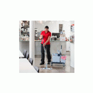 Chariot de lavage kit double seaux 25l/8l presse/support/bandeau ultra speed pro vileda (173890)_5