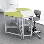 Table haute scolaire modulable EWT.5-ST - Table pour travail debout et assis-debout - école et entreprise_5