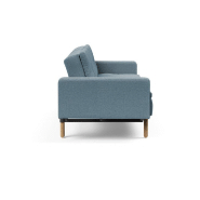 Canapé design Dublexo Stem convertible lit 115x210 cm - pieds chêne - tissu Soft Indigo_5