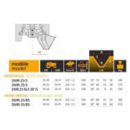 Cureuses de fossés et rigoleuses monoroue et mono-biroue mobiles - Dondi - vitesse 0.8 à 1.2 km/h - excavation en différentes positions_5
