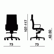 Fauteuil de direction cuir Dekora - Offisit. - cuir chocolat_5