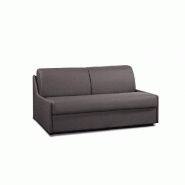 Canapé convertible France Matelas - système express 120 cm - matelas 16 cm - sommier à lattes - microfibre taupe_5