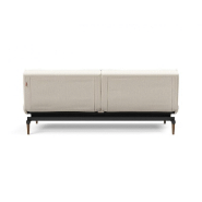Canapé-lit convertible INNOVATION LIVING Splitback Styletto - 115x210 cm - Piétement noyer - Tissu bouclé Off White_5