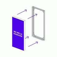 Enseigne caisson avec chants répliés_5