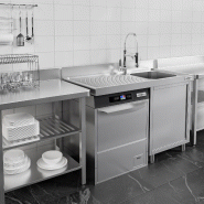 Plonge Inox 1 bac sur placard avec passage lave-vaisselle - P 700 - GGM - 1200 mm bac à droite_5