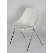 Lot de 2 Chaises Over empilables et accrochables - Référence 8497 CP A - Structure acier chromé et assise polypropylène en 8 coloris_5