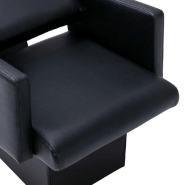 Vidaxl chaise de salon avec lavabo noir 129x59x82 cm similicuir 337177_5