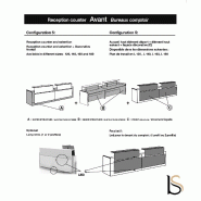 Banque d'accueil pour 2 personnes Avant - Ofitres - 249, Non_5