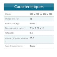 Remorque B180BV avec portes arrière et flèche sécurisée