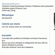 Fauteuil de Direction en cuir RAY - Sitek - cuir noir_5