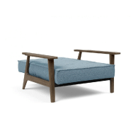 Innovation Living - Fauteuil design Splitback Frej Mixed Dance Light Blue convertible lit 90x115 cm avec accoudoirs en chêne fumé_5