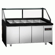 Saladette TORONTO - L2000 mm - Noire - 3 portes - 5x GN 1/1 - P900_5