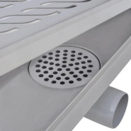 Vidaxl drain de douche linéaire 730 x 140 mm acier inoxydable 142185_5