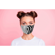 Masque facial personnalisé - Taille adulte - Deux couches lavables en polyester et coton - Impression par sublimation_5