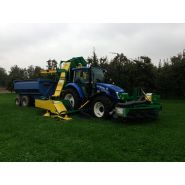 Système de nettoyage efficace pour pommes à cidre avec déviateur à doigts