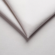 Canapé Stormio convertible express 140 cm - Matelas 16 cm - Dossier haut - Velours blanc nacré_5