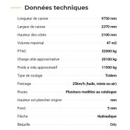 Rollpush 9747 - Remorque agricole avec gros rouleaux d'appui