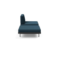 Innovation Living - Canapé design Puri convertible lit 195x80 cm - Tissu Argus Navy Blue avec table en chêne_5