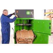 Petite presse à balles verticale - Compacteur pour carton et papier - compactage efficace et standardisé. Petite presse à balles verticale - Compacteur pour carton et papier - compactage efficace et standardisé.
