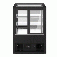 Vitrine à pâtisserie réfrigérée 1010 mm - LED et 2 étagères_5