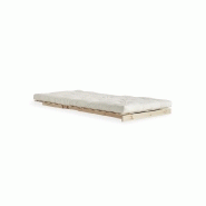 Fauteuil convertible futon ROOTS - pin naturel - coloris naturel - couchage 90 x 200 cm - design japonais et scandinave_5