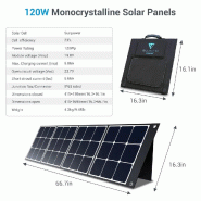 BLUETTI PV120 Panneau solaire | 120 W - 4 Panneaux Solaires PV120_5