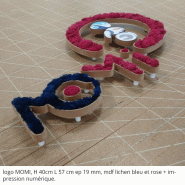 Enseigne lettres découpées PVC lumineuse rétroéclairée - 30 mm, Rose Fuchsia_5