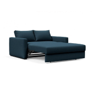 Canapé design convertible lit COSIAL - Innovation Living - Tissu Argus Navy Blue - Accoudoirs rembourrés - 140x202cm_5