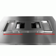Station de Grill Gaz Professionnelle avec Broche et Cuisinière - Inox AISI 304 - GRSTE3 | GGM_5