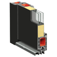 Vidaxl porte d'entrée anthracite 110x210 cm aluminium et pvc 3157070_5