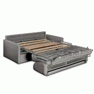 Canapé-lit CUBE convertible express 140cm - Matelas 16cm Nabucka gris clair - Fabrication italienne_5