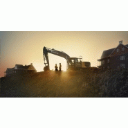 Engin de chantier Volvo EC200E avec une force de cavage normale de 125 kN