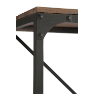 Étagère 2 tiroirs Bapita - métal noir et bois naturel - 3 étagères - 180x190x45,5 cm_5