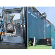 Monte-matériaux avec personnel accompagnant pour plaques de plâtre  - PT 1000_5