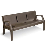 Banc public Alvium en polyéthylène 100 % recyclable - 170 cm - Anti-U.V. et anti-graffitis_5