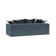 Canapé-lit design convertible Pascala 200x140 cm - Tissu Vivus Dusty Blue - Innovation Living_5
