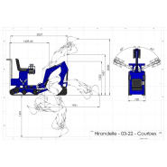 Micro-pelle pour tous vos travaux de jardinage, aménagement de terrain - hirondelle 6.5 cv_5