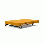 Canapé convertible design Cubed Wood 02 - Lit 200x140 cm - Tissu Elegance Burned Curry - Innovation Living_5
