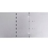 Vidaxl clôture de pelouse 10 pcs acier galvanisé 100x20 cm 274902_5