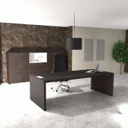 Bureau de Direction E10 - QUADRIFOGLIO - 224, Ébène, Sans voile de fond, Cuir noir_5