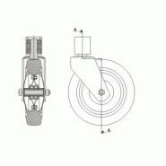 Chariot préparation de commandes - 4 étagères - escabeau pliant intégré - capacité jusqu'à 600 kg_5
