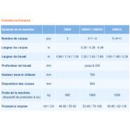 U064 charrues rotatives - charrue agricole - Bomet - largeur du corpus 30cm à 45cm - pour tracteurs 55 à 130 CH_5