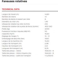 Spider 1500/14 t faneuse rotative robuste avec 14 rotors - sip - largeur de travail 14,80 m_5