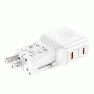 VALUE Chargeur de voyage, EU/UK/US, 2 ports USB C, 45 W_5