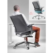 Fauteuil ergonomique de bureau 3.60 avec assise flottante pour améliorer la courbure lombaire et confort certifié_5