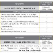 311500401 - Monte-matériaux Castor Steel 150/20 - Haemmerlin - Charge utile 150 kg - Hauteur jusqu'à 20 m - Treuil intégré_5
