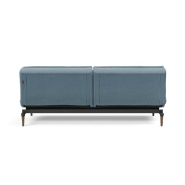 Canapé design Dublexo Styletto convertible lit 115x210 cm - pieds chêne foncé - tissu Soft Indigo_5