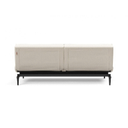 Innovation Living - Canapé-lit Splitback Styletto 115x210 cm - Pieds chêne noir - Tissu bouclé Off White_5
