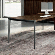 Bureau d'angle X9 finition ébénisterie- Officity - 212, Gauche, Orme gris_0